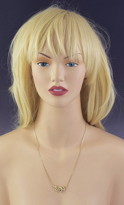 Fabulous Italian 18k Gold & ~.50ct Diamond Snake Serpent Necklace