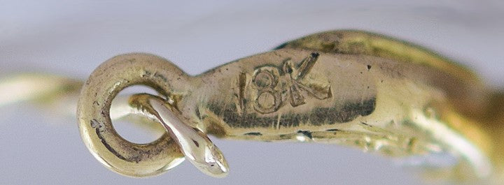 Fabulous Italian 18k Gold & ~.50ct Diamond Snake Serpent Necklace