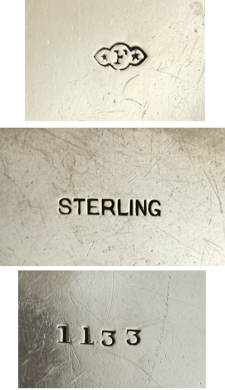 Antique 19th Century Ferd Fuchs Bros American Sterling Serving Dish 13" X 6"