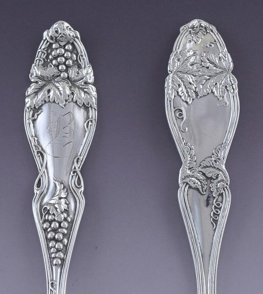 Nice Set 5 International Sterling Silver Cloeta Round Bowl Gumbo Soup Spoons