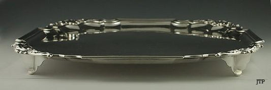 1752 ANTIQUE DUTCH AMSTERDAM SILVER TRAY