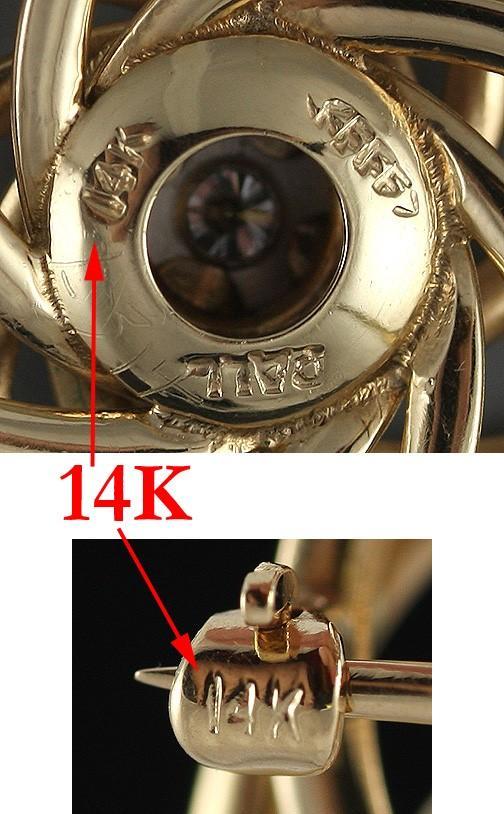 Felger 14K Gold Diamond Pin/Pendant Necklace c1940s