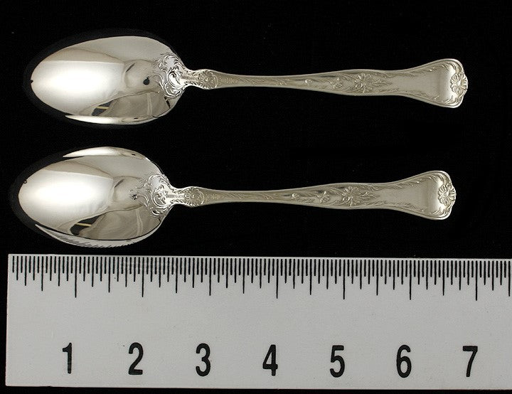 11 Art Nouveau Sterling Silver Gorham Marguerite 1901 Place Spoons 6 3/4"