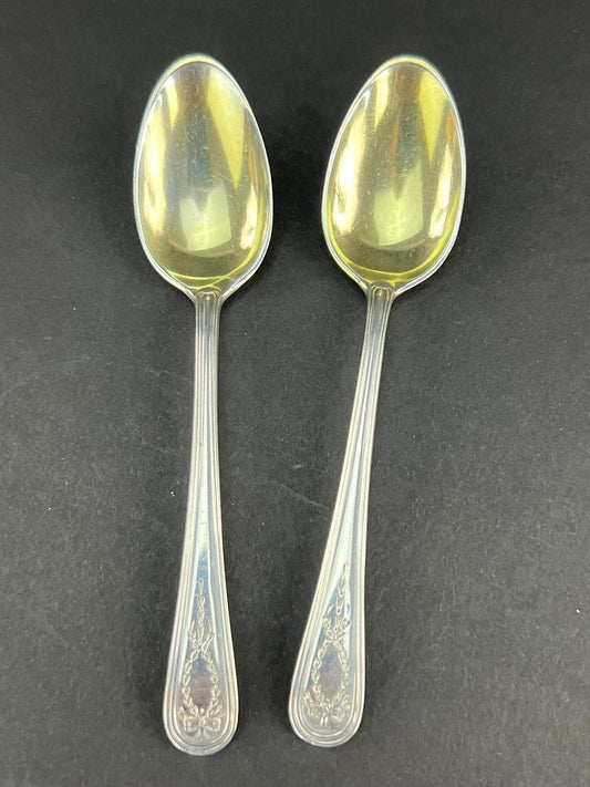 Rare Set 11 Gorham Sterling Silver Hamilton Engraved Demitasse Coffee Spoons