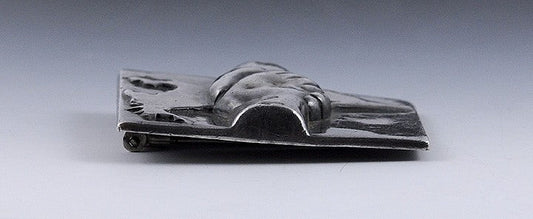 Spratling Sterling Silver Americas Friendship Handshake Pin Taxco Mexico Brooch