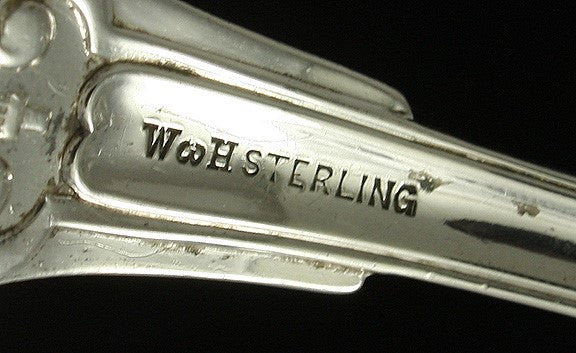 6 Wood & Hughs Humbolt Sterling Silver Place Spoons