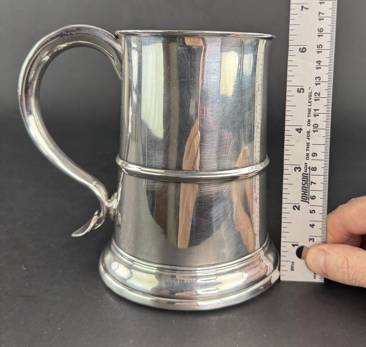 Handsome Old Sheffield Fused Silver Plate c1780s-1820s Tankard Mug Stein