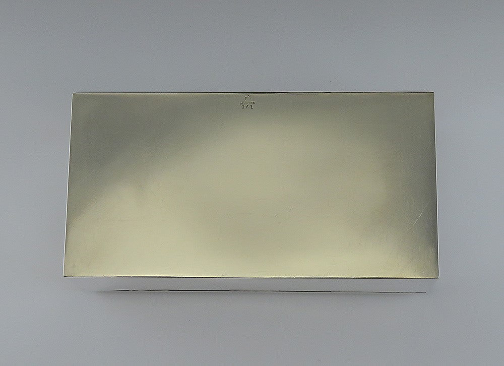 Antique c1915 James Blake Sterling Silver Art Deco Hand Hammered Box 6 X 3