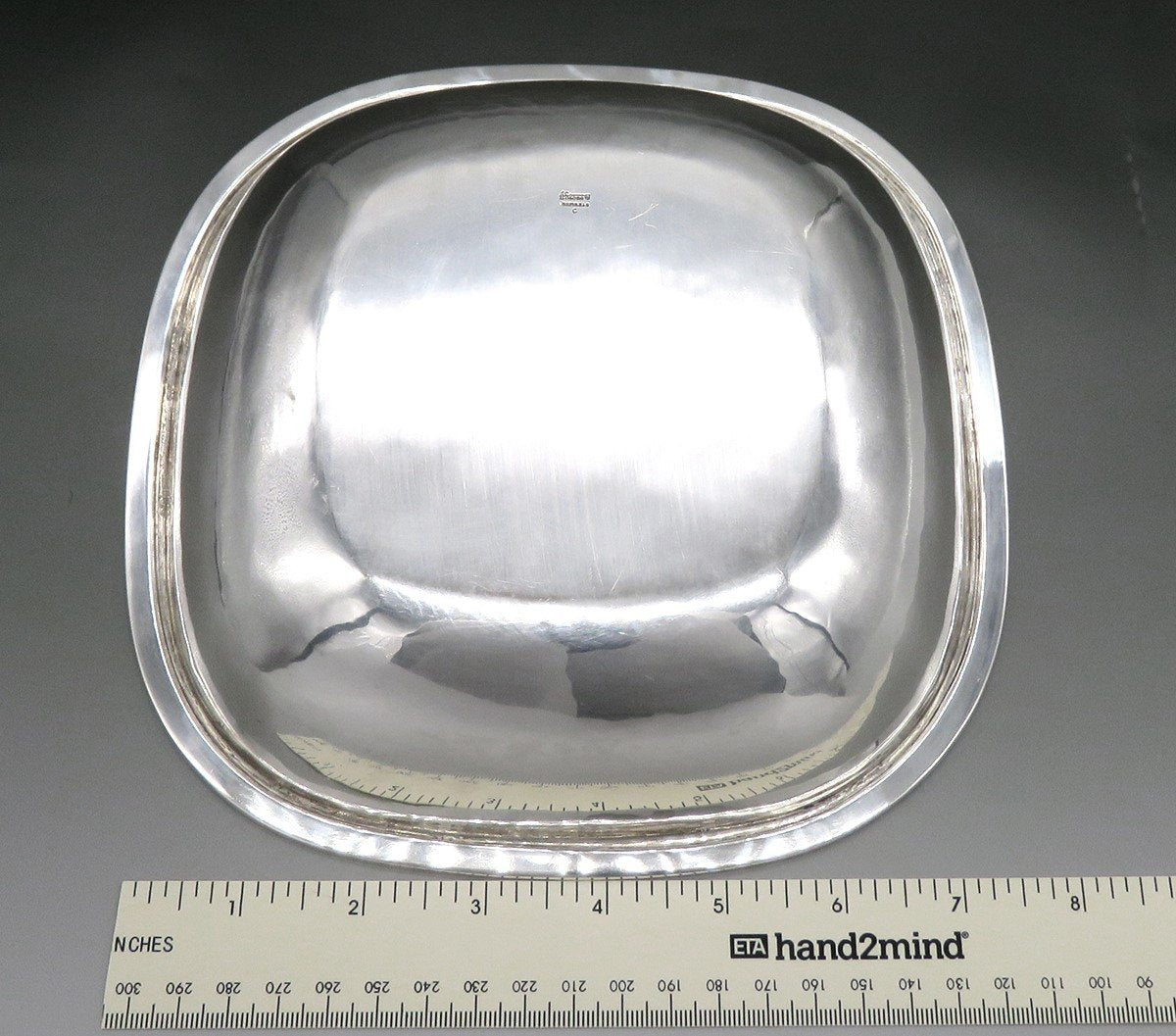 Antique c1940 Stone Assoc. Sterling Silver American Colonial Style Bowl 8"