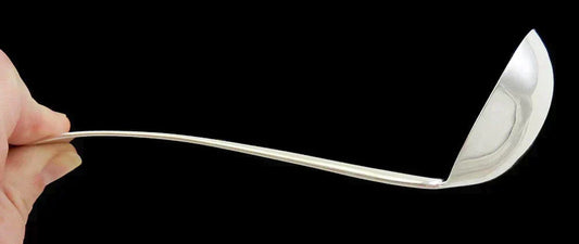Antique Sterling Silver Arthur Stone Pointed End 1906 Gravy/Sauce Ladle 7 1/4"