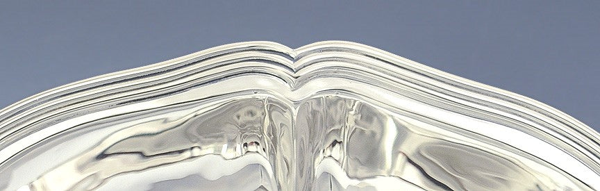 Antique/Vintage Arthur Stone Assc Sterling Silver Chippendale Serving Bowl 9"