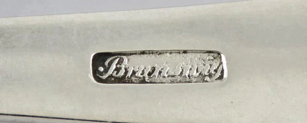 Antique c1850 European German Silver Gold Wash Berry Strainer Pierced Ladle