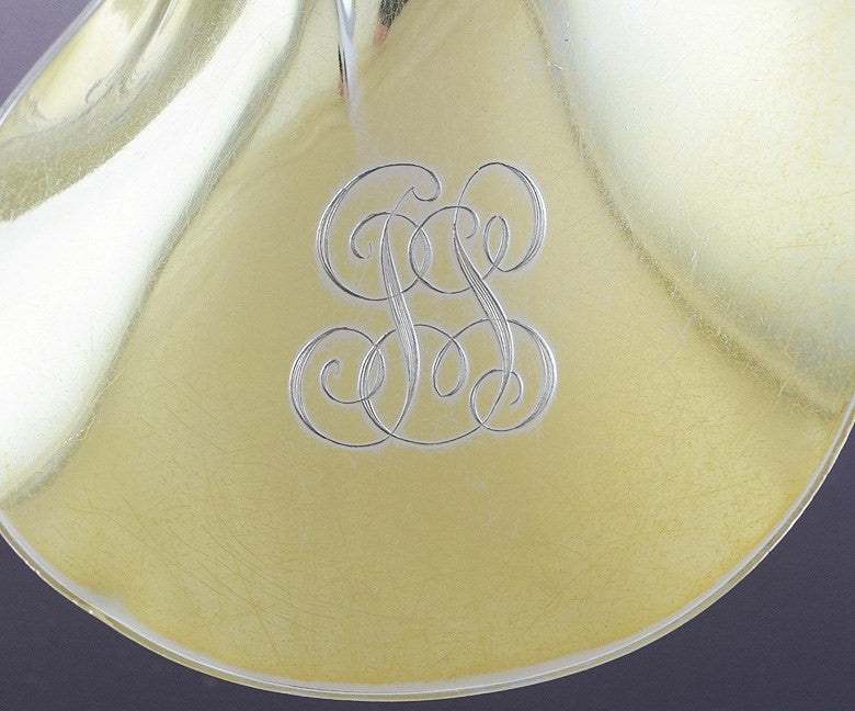 Fine Tiffany & Co Sterling Silver Strawberry Pattern Large Serving Spoon / Scoop