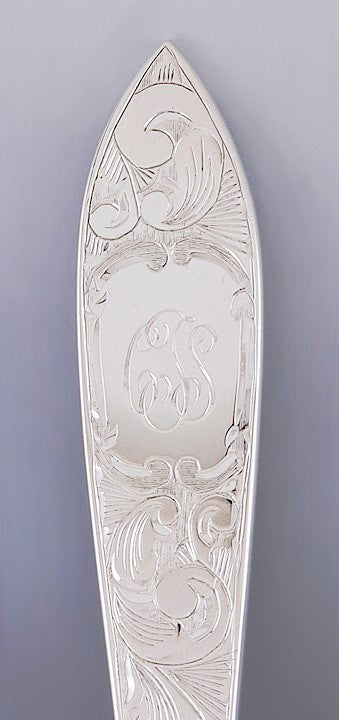 Fab Set 12 Schofield Sterling Silver Lorraine Iced Tea/Sundae/Parfait Spoons