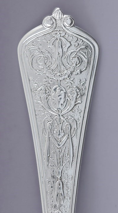 Pair Gorham Sterling Silver Lady Washington Ice Cream / Dessert Spoons