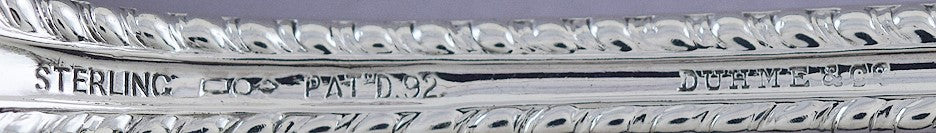 Fine set 4 Dominick & Haff Sterling Silver Mazarin Serving / Table Spoons