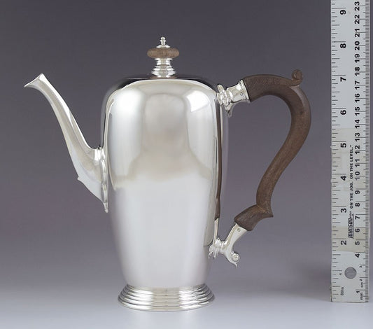 Georg Jensen 1255A Sterling Silver Early Georgian Repro c1720 Tall Coffeepot