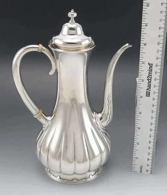 3pc Antique c1910 Tiffany & Co Sterling Silver Demitasse Tea Set