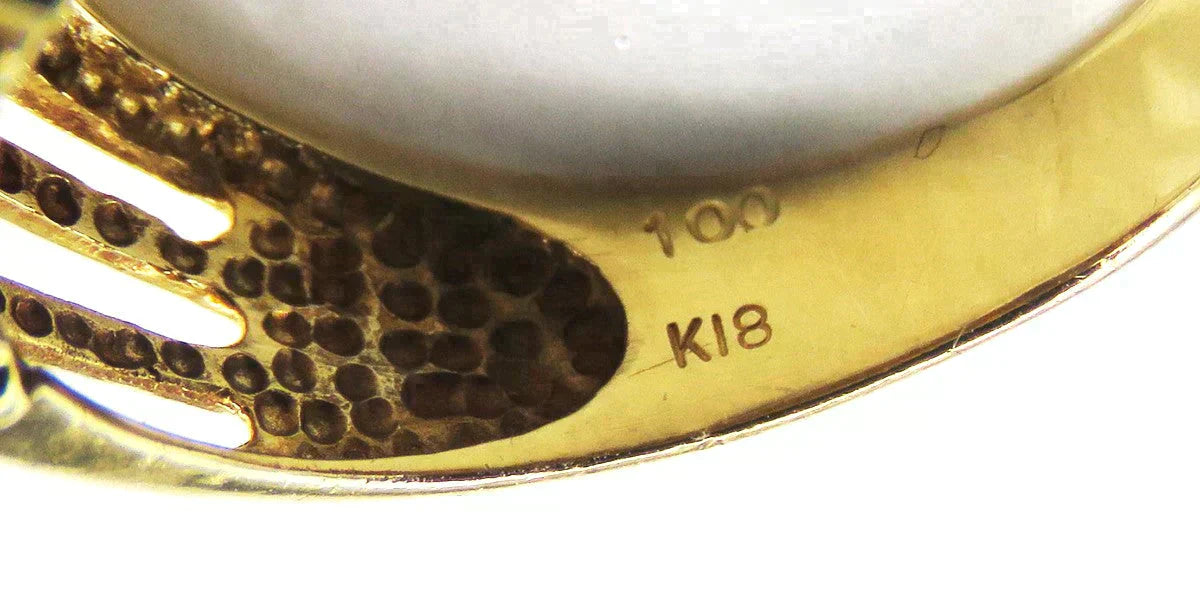 Eye Catching 18K Yellow Gold 40 Diamond Grid Statement Ring