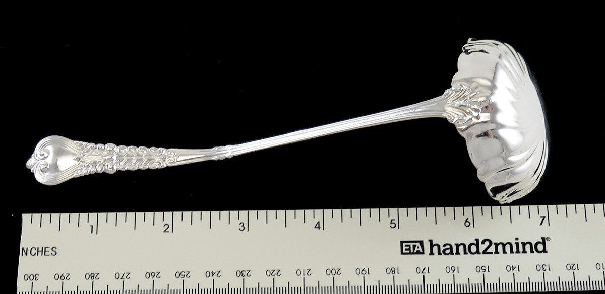 Antique Sterling Silver Tiffany & Co Florentine 1900 Gravy/Sauce Ladle 7" E MONO