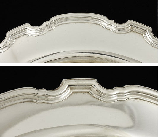 Antique c1925 Tiffany & Co Sterling Silver Georgian Form Centerpiece Bowl 12"