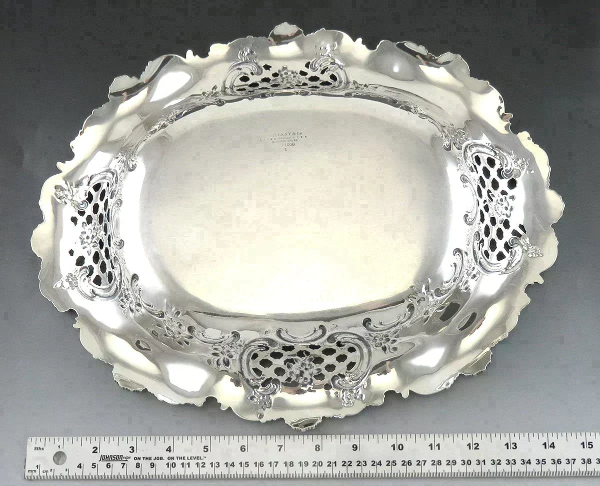 Antique c1895 Art Nouveau Tiffany & Co Sterling Silver Serving/Centerpiece Bowl