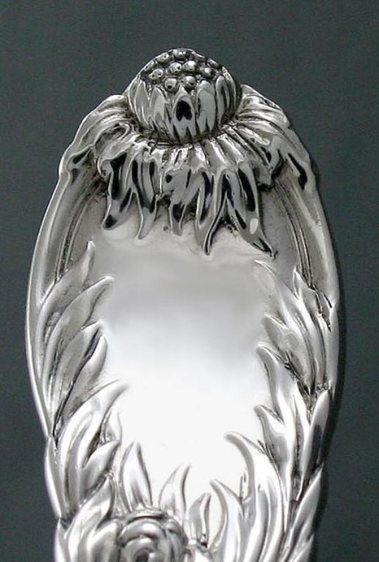 RARE TIFFANY CHRYSANTHEMUM STERLING SILVER CLARET SPOON