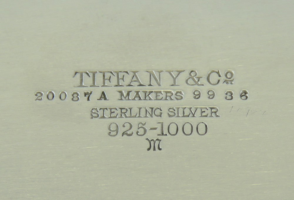 Exquisite c1920s Tiffany & Co Sterling Silver Oval Bread Dish Serving Tray