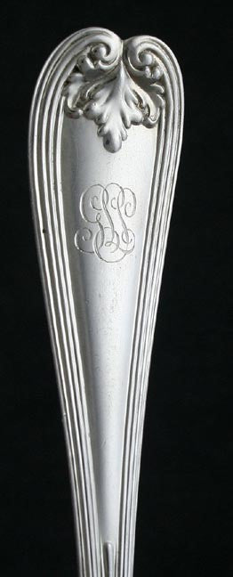 Antique Pair Tiffany & Co Colonial Sterling Silver Table Place Spoons 8.5"