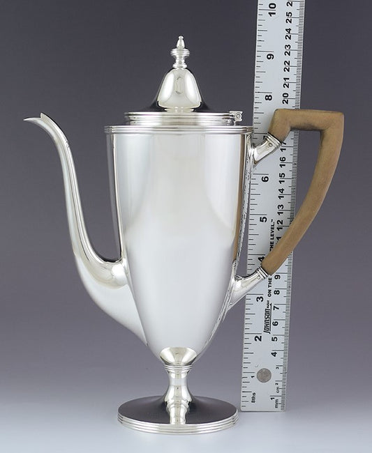 Antique Vintage c1920 Lovely Tiffany & Co Sterling Silver Tall Teapot Coffeepot