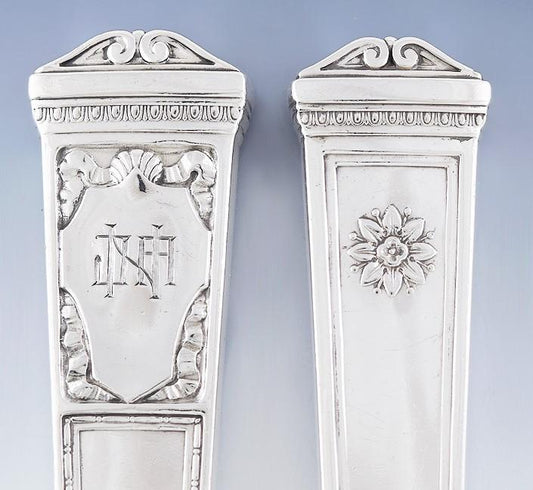 Fine Tiffany & Co Sterling Silver 5pc San Lorenzo Carving Set