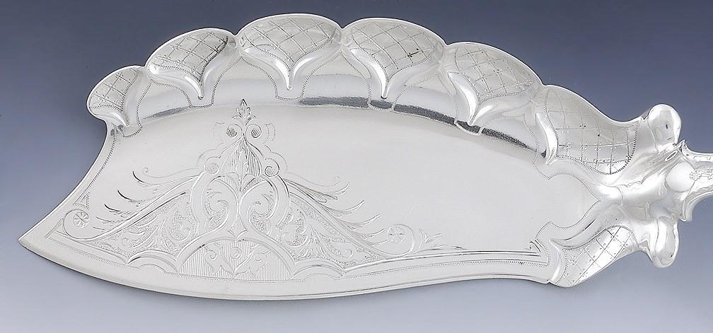Vintage Tiffany Persian 1872 Sterling Silver Fish Fork Slice Knife Serving Set