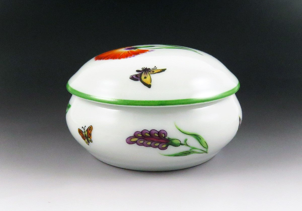 Nice French Limoges Tiffany Co Tiffany Garden Hand Painted Floral Trinket Box