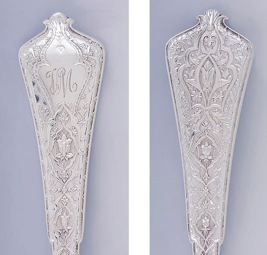 4 Antique Sterling Silver Tiffany & Co Persian 1872 Forks 7 1/4"