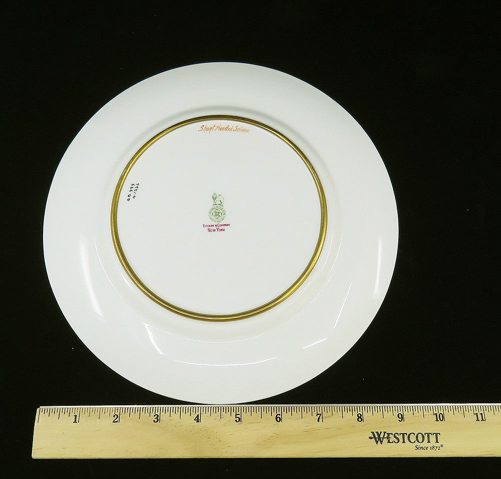 1920s Royal Doulton Tiffany Porcelain Short Headed Salmon Cabinet Plate