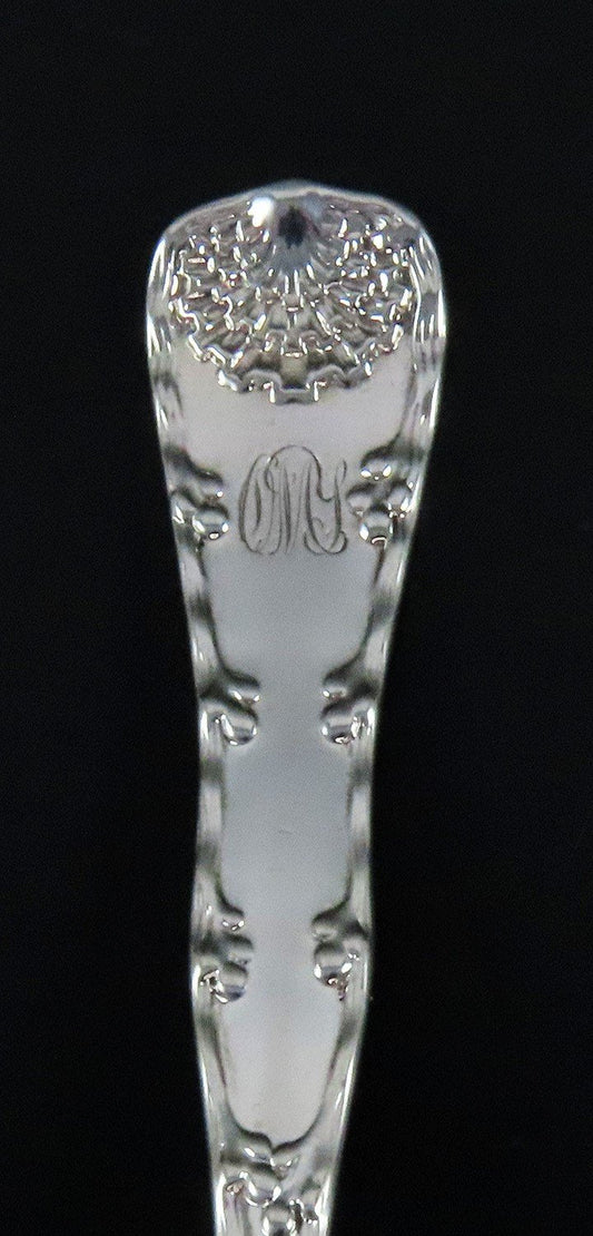 8 Set Fabulous Tiffany Co Wave Edge Sterling Silver Teaspoons 6 1/8"