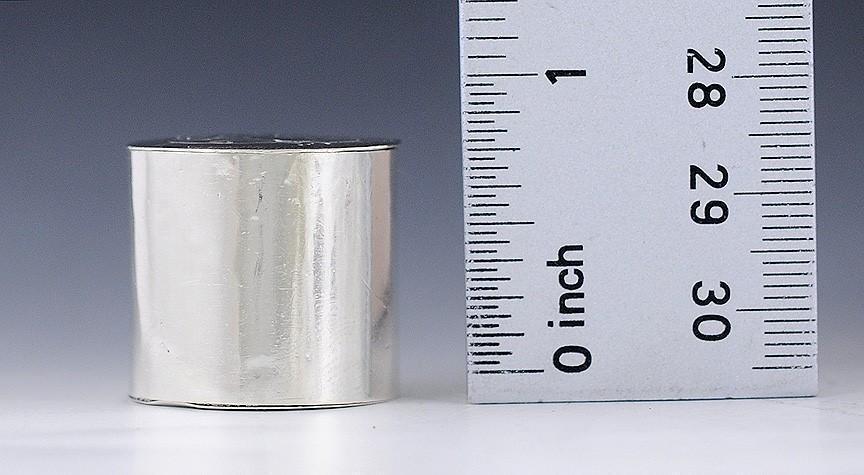 Rare c1750s Colonial American Coin Silver Counter Box Or Button Box