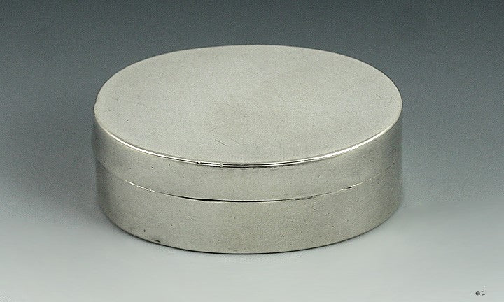 18th Century English Georgian Sterling Silver Oval Vinaigrette Scent Box 1798