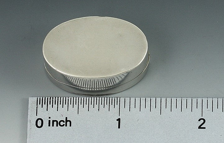 18th Century English Georgian Sterling Silver Oval Vinaigrette Scent Box 1798