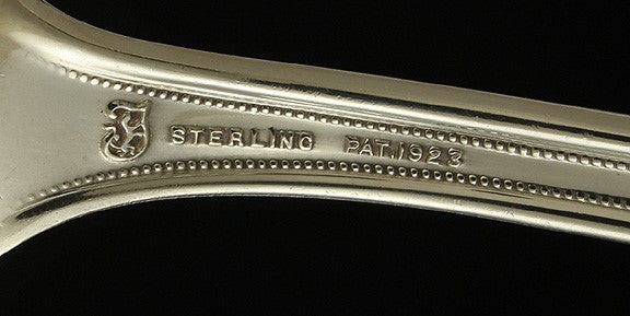Vintage Towle D'Orleans Sterling Silver Fork Spoon Salad Serving Set