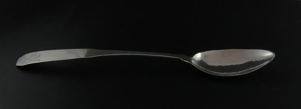 Antique c1805 American Boston MA Coin Silver Coffin End Coffee Tea Spoon