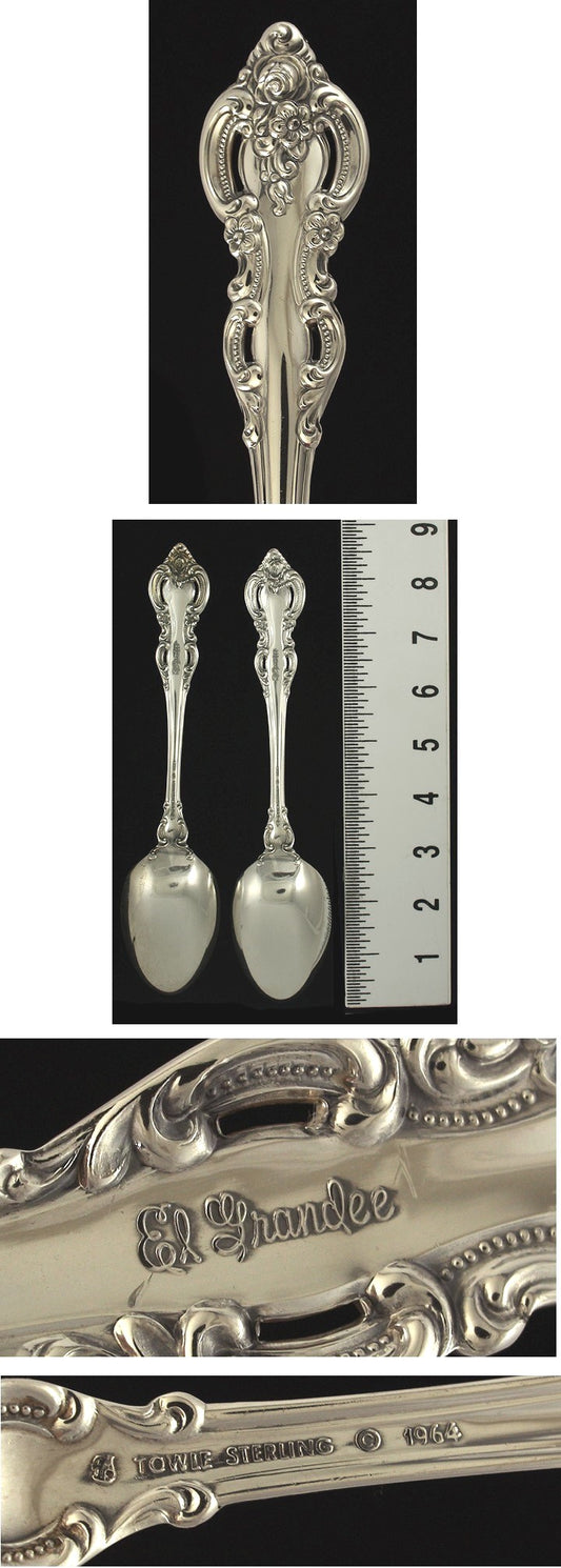 2 Towle El Grandee Sterling Silver Spoons
