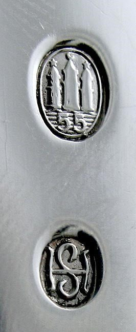 Vintage Danish Silver Horsens Sovvarefabrik Fork 8 1/4"
