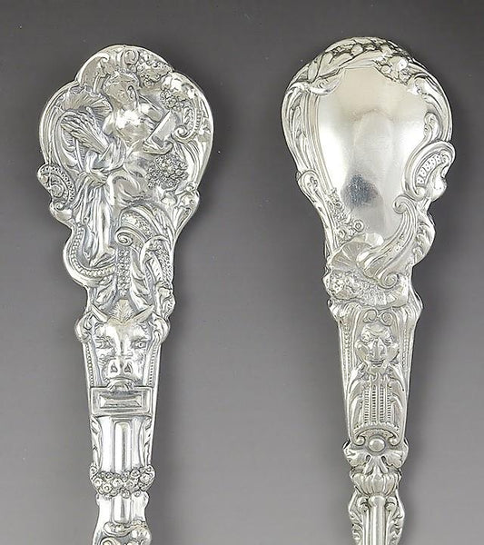 Fantastic Set 6 Antique Gorham Versailles Round Bowl Cream Soup Spoons