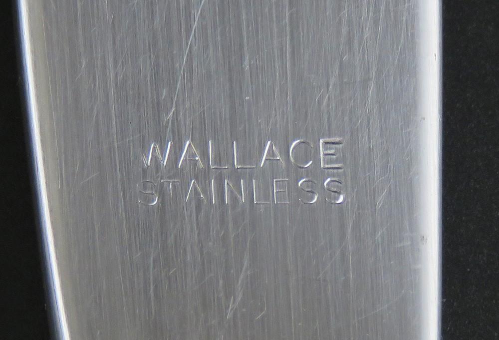 12 Fine Sterling Silver Wallace Grand Colonial 1942 Pistol Handle Knives 8 3/4"