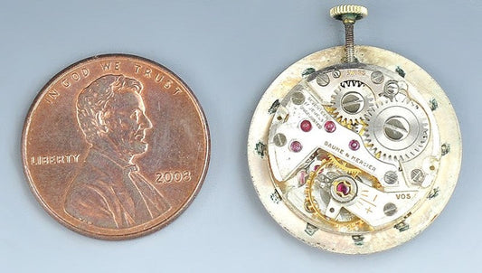 Quality 17 Jewel Watch Movement by Baum and Mercier Swiss Made Geneve/Geneva