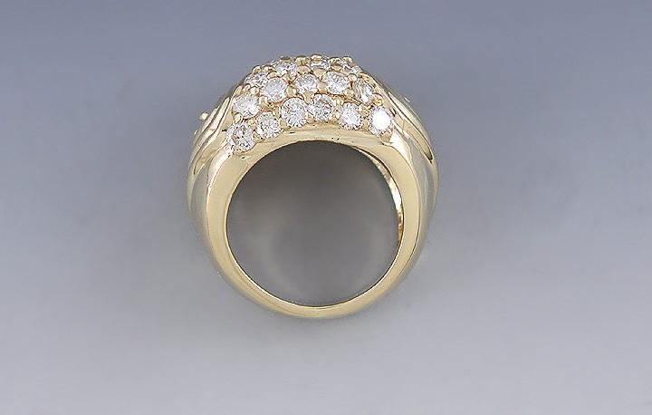 Superb Quality 14k Yellow Gold & VS Diamond Ring ~2.5ct tdw Size 4.75