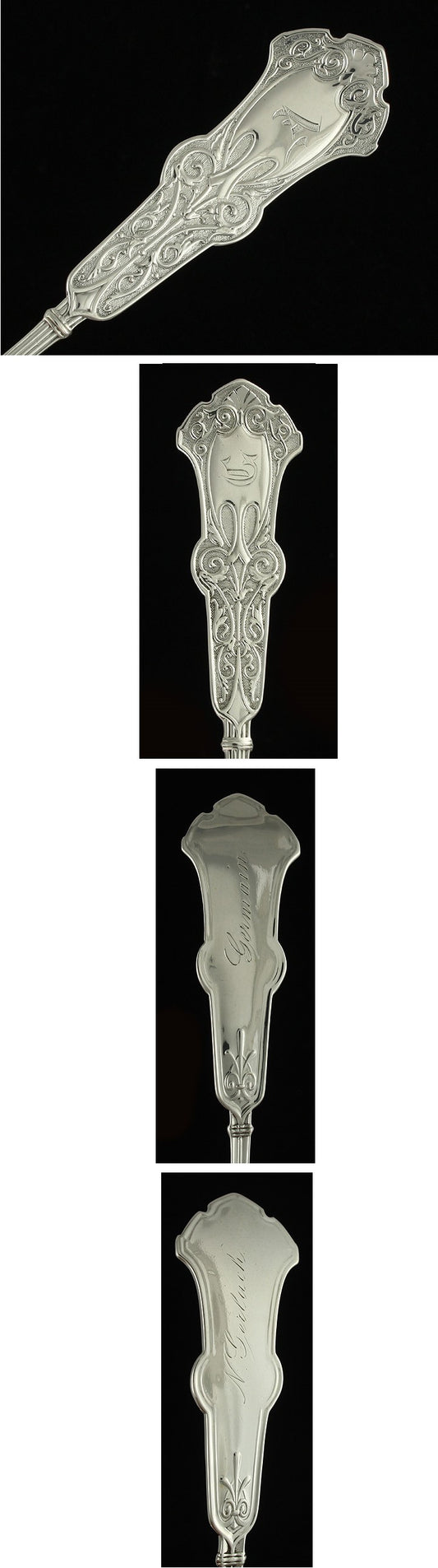 9 Whiting Alhambra Sterling Silver Serving/Tablespoons