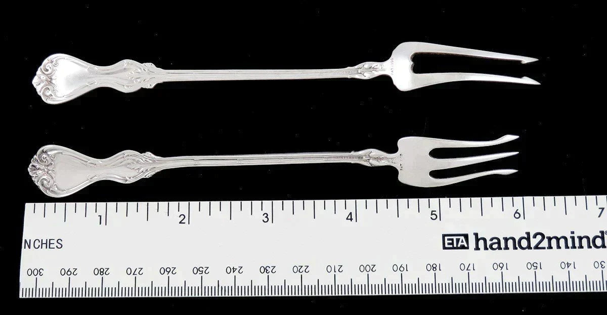 13 Antique Whiting Duke of York 1900 Sterling Silver Cocktail/Seafood Forks