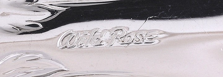 Fine Set 8 International Co Wild Rose Sterling Silver Dinner Forks